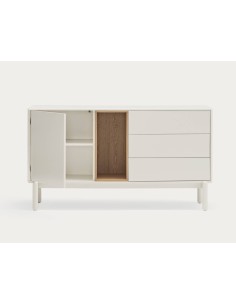 Teulat aparador de design CORVO 140x40, creme, Carvalho 2