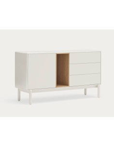 Teulat aparador de design CORVO 140x40, creme, Carvalho