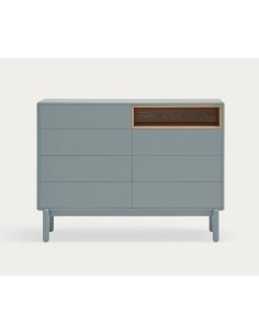 TEULAT confortável CORVO 120x40, 7 gavetas, cinza pérola 2