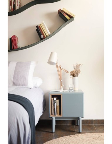 TEULAT MESITA noche CORVO 48x35, GRIS PERLA, ROBLE