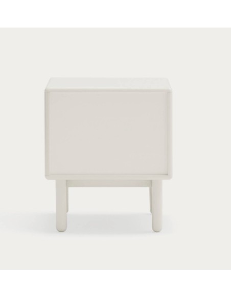 TEULAT mesa de cabeceira CORVO 48X35, creme, Carvalho