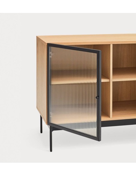 TEULAT APARADOR BLUR 140x45, ROBLE, cristal TEULAT APARADOR BLUR 140x45, ROBLE, cristal