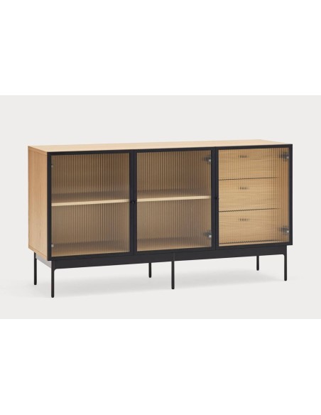 TEULAT APARADOR BLUR 140x45, ROBLE, cristal TEULAT APARADOR BLUR 140x45, ROBLE, cristal