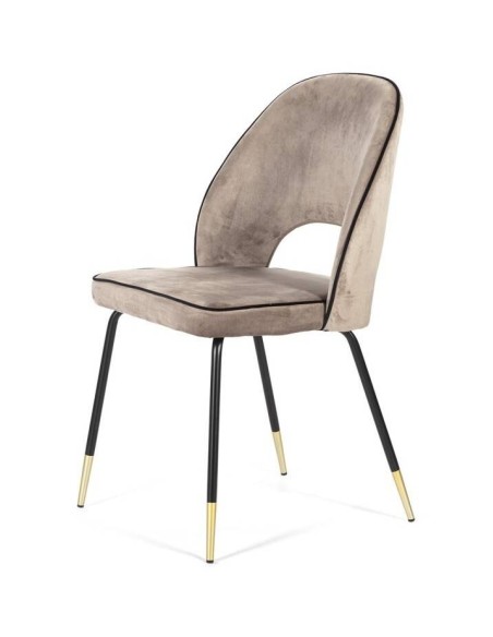 SILLA DE DISEÑO moderno RAY, TERCIOPELO.