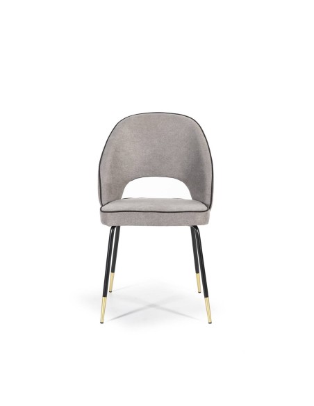 SILLA DE DISEÑO MODERNO,RAY,TEJIDO GRIS.