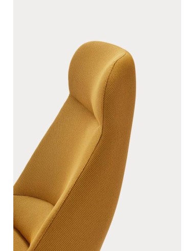 Teulat Poltrona de design DINS alta, tecido, metal