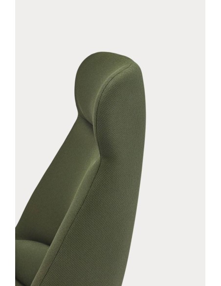 Teulat Poltrona de design DINS alta, tecido, metal