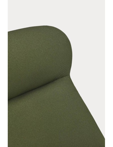 Teulat Sillón de diseño DINS alto, tela, metal