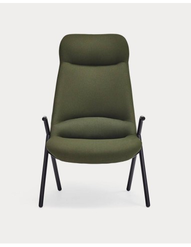 Teulat Sillón de diseño DINS alto, tela, metal