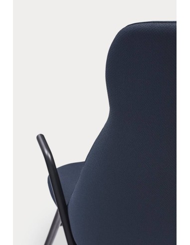 Teulat Poltrona de design DINS alta, tecido, metal