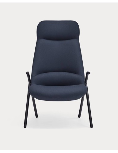 Teulat Poltrona de design DINS alta, tecido, metal