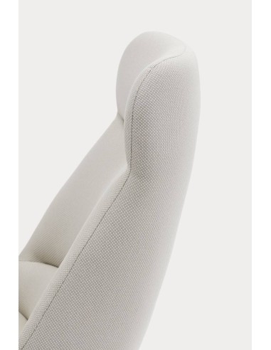 Teulat Sillón de diseño DINS alto, tela, metal