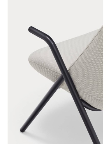 Teulat Poltrona de design DINS alta, tecido, metal