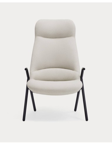 Teulat Poltrona de design DINS alta, tecido, metal