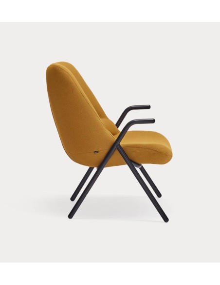 Teulat Poltrona de design DINS, tecido, metal