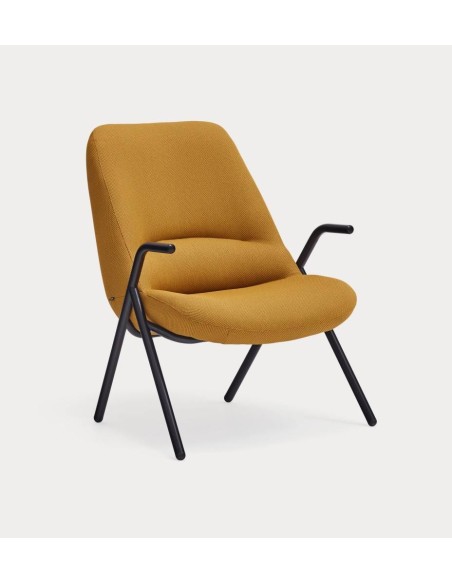 Teulat Poltrona de design DINS, tecido, metal