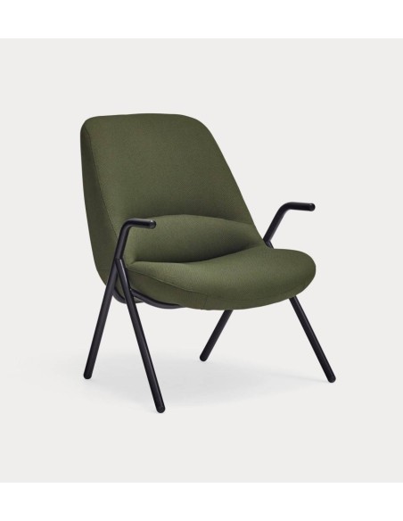 Teulat Sillón de diseño DINS, tela, metal