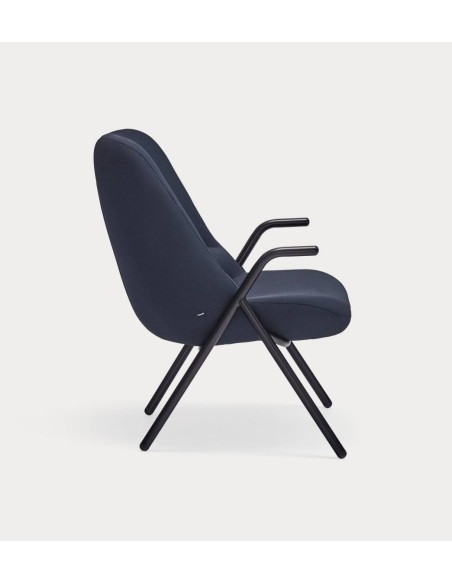 Teulat Sillón de diseño DINS, tela, metal