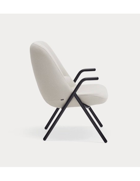 Teulat Sillón de diseño DINS, tela, metal