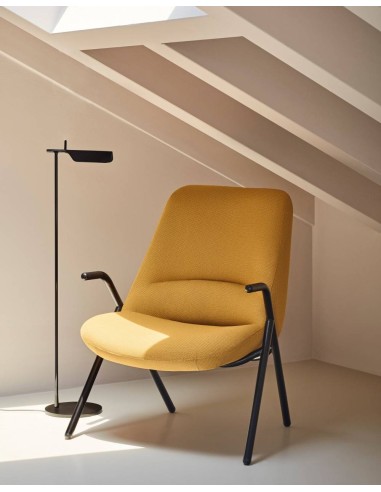 Teulat Poltrona de design DINS, tecido, metal