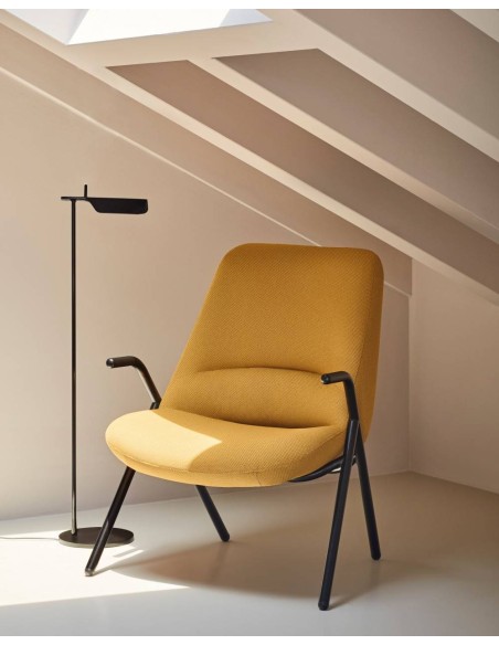 Teulat Poltrona de design DINS, tecido, metal