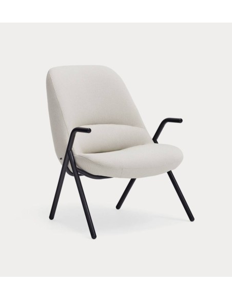 Teulat Sillón de diseño DINS, tela, metal