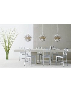 Lámpara Colgante Alcachof 48 cm, aluminio plata. 2