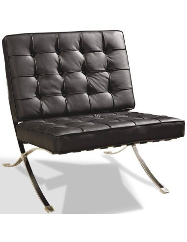 Silla Barna cuero negra