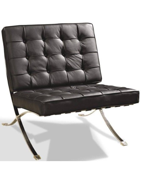 Silla Barna cuero negra
