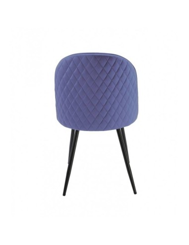 Cadeira MAGDA, metal, estofado velvet .