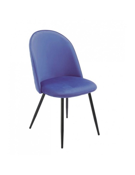 Cadeira MAGDA, metal, estofado velvet .