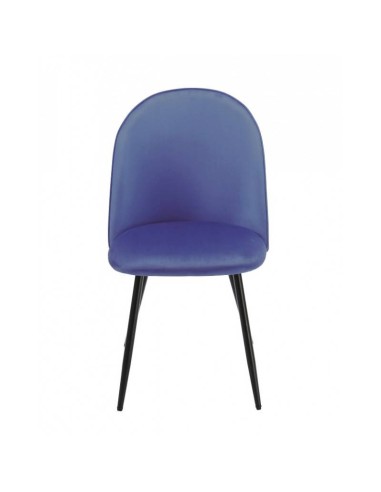 Silla MAGDA, metal, tapizado velvet .