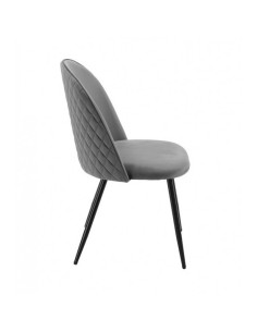 Cadeira MAGDA, metal, estofado velvet . 2
