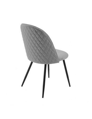 Silla MAGDA, metal, tapizado velvet .