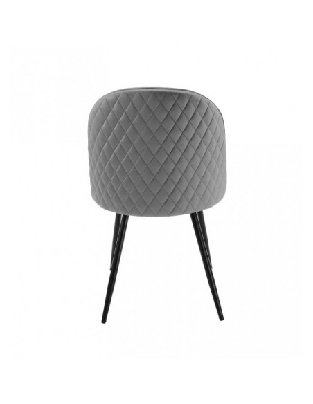 Cadeira MAGDA, metal, estofado velvet .