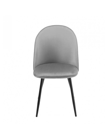Cadeira MAGDA, metal, estofado velvet .