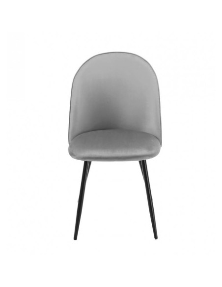 Silla MAGDA, metal, tapizado velvet .
