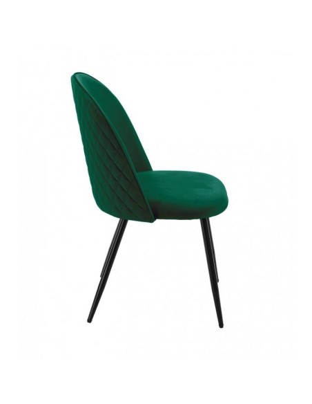 Silla MAGDA, metal, tapizado velvet .