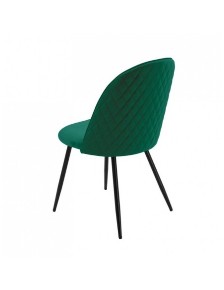 Silla MAGDA, metal, tapizado velvet .