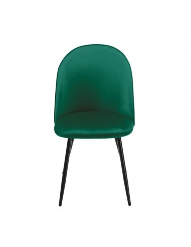 Cadeira MAGDA, metal, estofado velvet .
