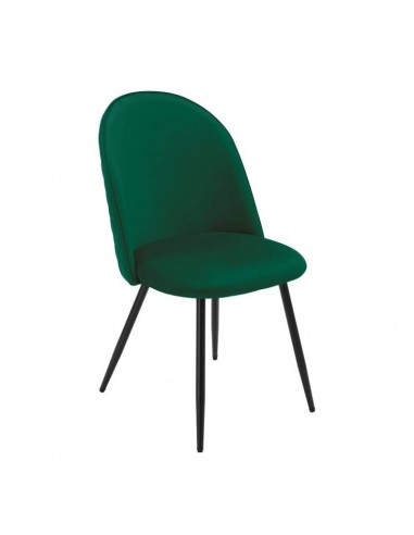 Cadeira MAGDA, metal, estofado velvet .