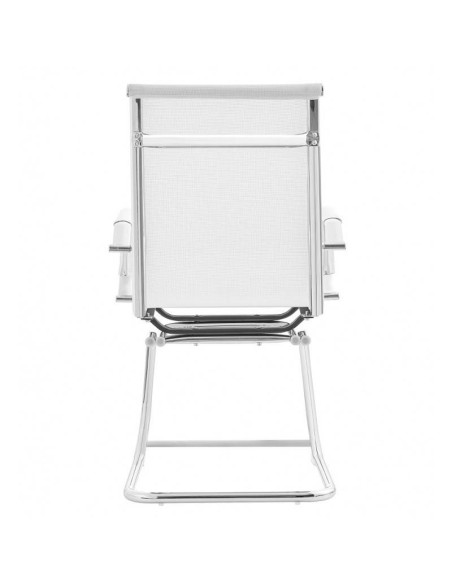 Sillón de oficina ODESA, fijo, cromado, malla.