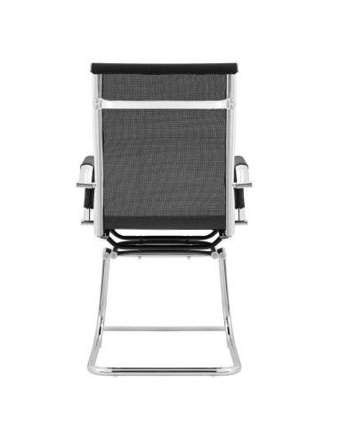 Cadeira de escritório Odessa, fixo, cromado, malha.