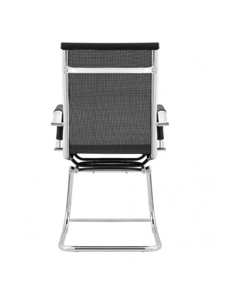 Cadeira de escritório Odessa, fixo, cromado, malha.