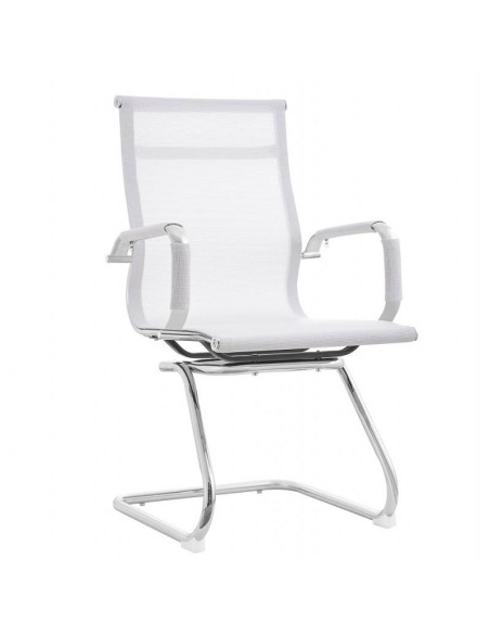 Cadeira de escritório Odessa, fixo, cromado, malha.