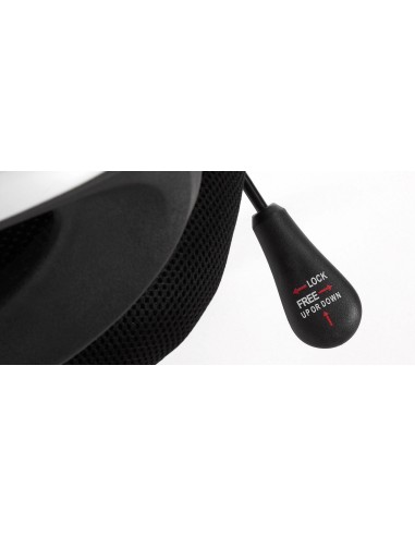 Silla de escritorio Lambert, tapizado gris y...