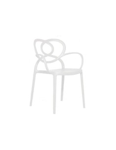 Poltrona de design LOVE, empilhável, polipropileno. 2