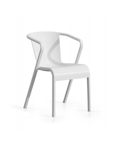 Silla con brazos exterior GOLU, apilable, polipropileno