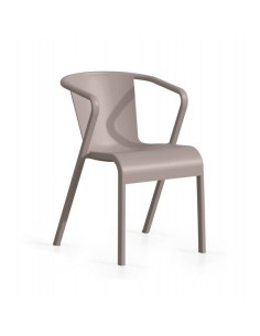 Silla con brazos exterior GOLU, apilable, polipropileno