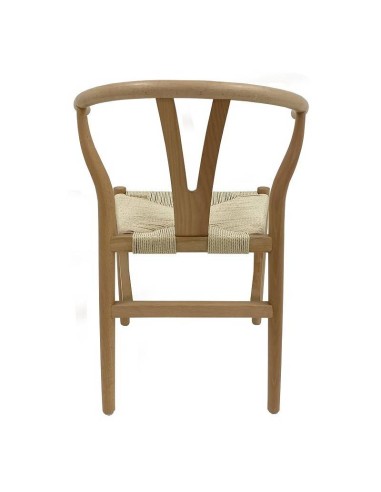 Silla Wishbone  madera de haya natural, inspirada en H. Wegner